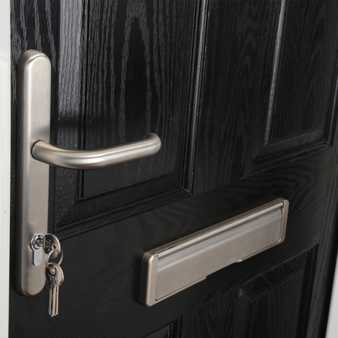 ERA cylinders and door handle used in CR Smith's range of solutions for their customers. 