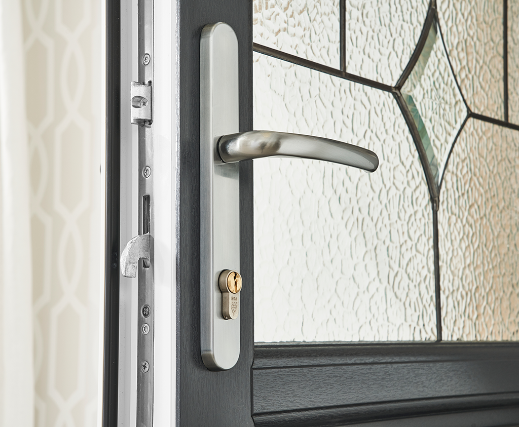 ERA cylinders and door handle used in CR Smith's range of solutions for their customers. 