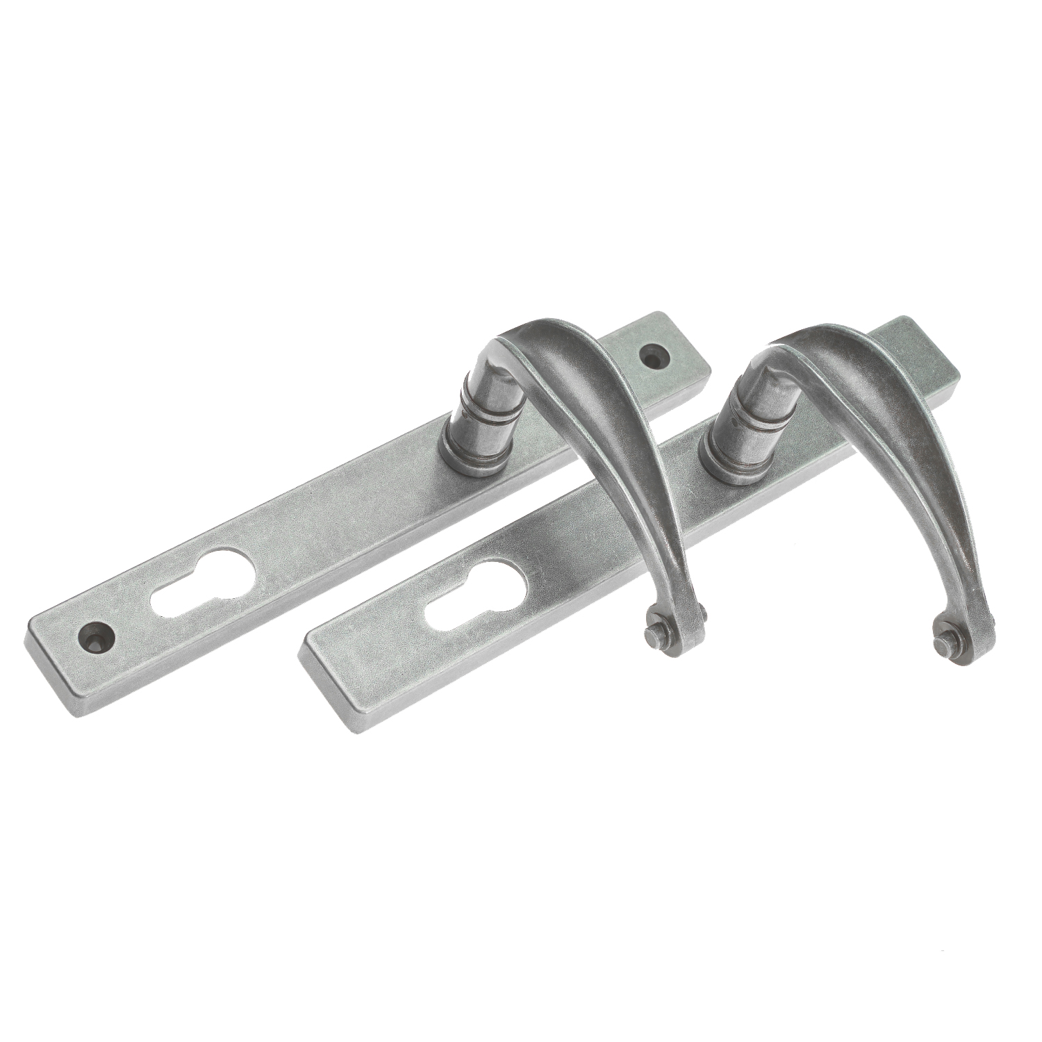 Sculptured Sprung Inline Lever Lever Door Handle
